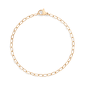 Unbreakable Mini Paperclip Chain Bracelet Stainless Steel Yellow Gold 6.5in 7in 7.5in First