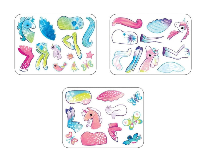 Stickers in Mudpuppy Unicorn Magnetic Build-It - Available at www.tenlittle.com