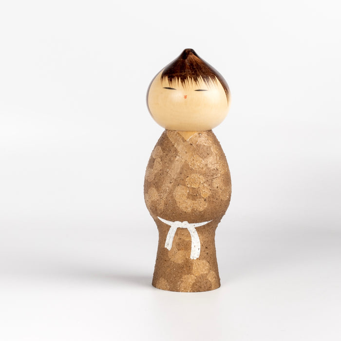 Vintage  Kokeshi doll called Muchin (Innocense) by Misao Watnabe.