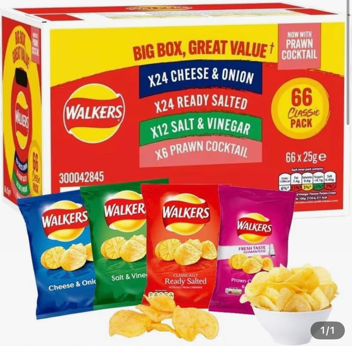 Walkers multipack Crisp Box