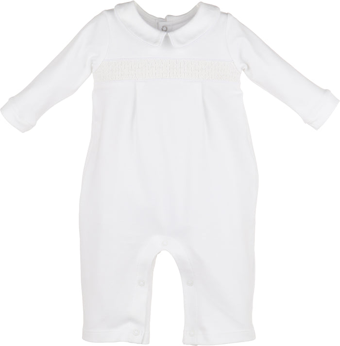 Warm Winter Home Smocked Romper
