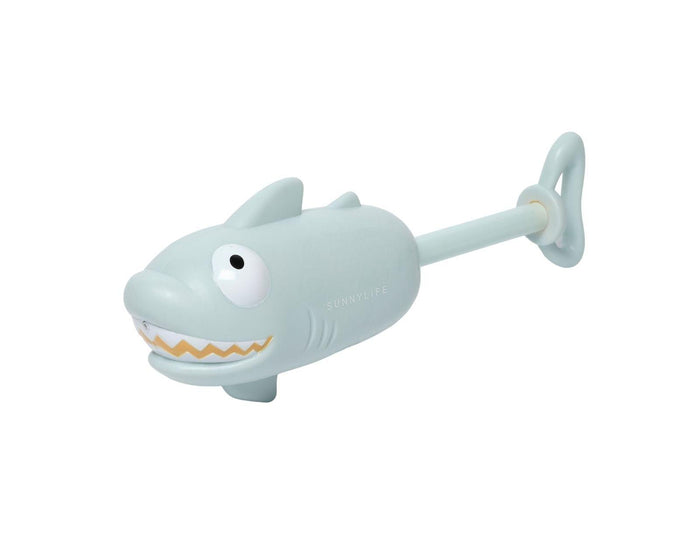 Hand pump withdrawn from Sunnylife Water Soaker - Shark. Available at www.tenlittle.com