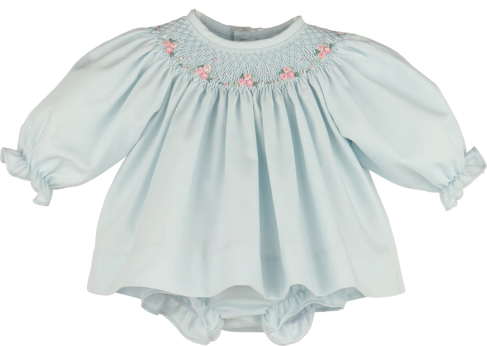 Welcome Home Waves Smocked Set-Blue