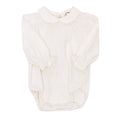 White Knit - Girls Long Sleeve Onesie