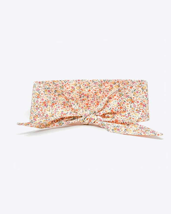 ivory floral dog necktie, soft cotton pet accessory designed for polished and stylish everyday dog outfits