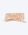 ivory floral dog necktie, soft cotton pet accessory designed for polished and stylish everyday dog outfits