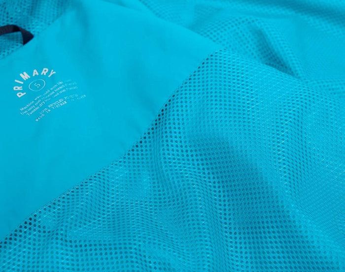 Close up interior mesh of Primary - Windbreaker - Sea - Available at www.tenlittle.com
