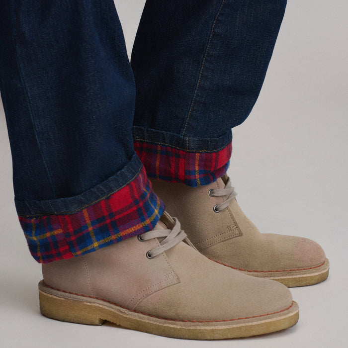 Women's Boyfriend Flannel Lined Jean-Aged Blue-3