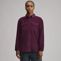 Women's Canyons Corduroy Boyfriend Overshirt-Rosewood-1