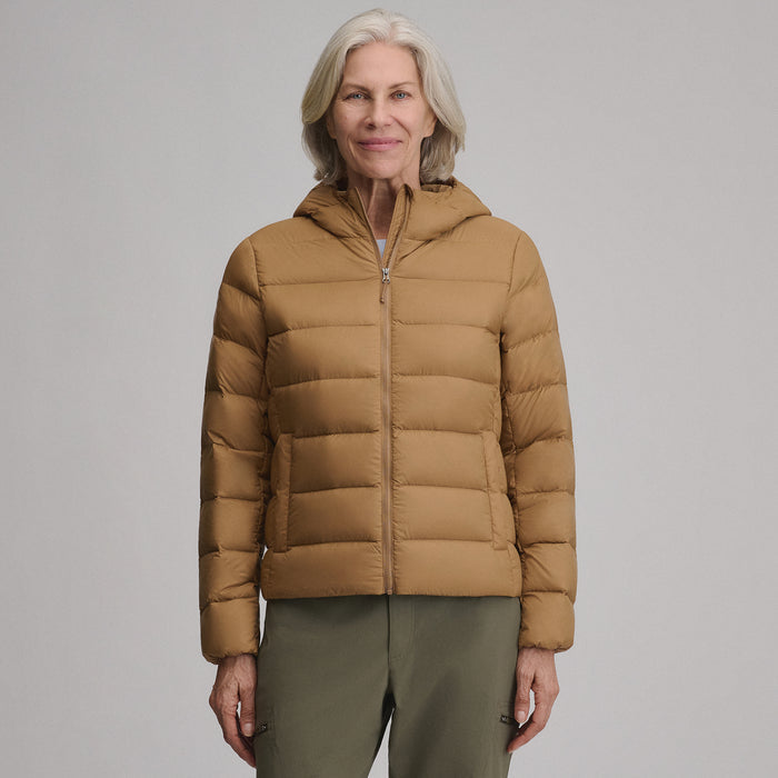 Hoodie Cirruslite Down-Camel-7