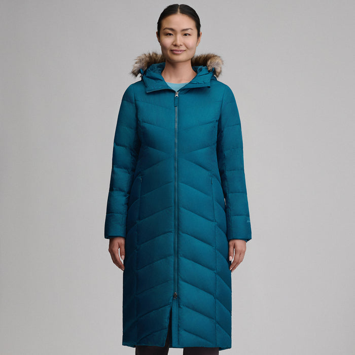 Women's Classic Down Duffle Jacket-Meridian Blue-1