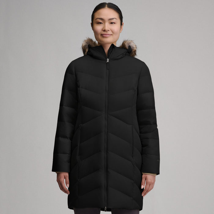 Women's Classic Down Parka-Black-1