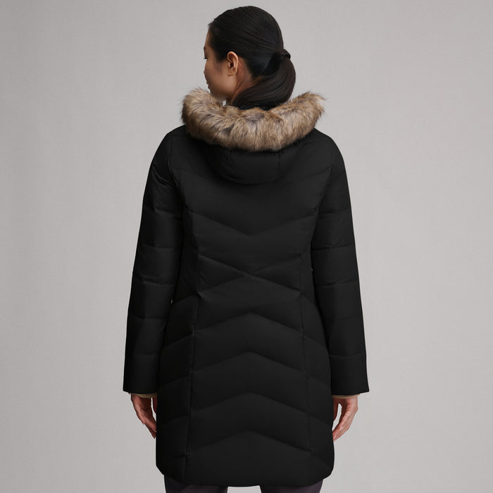 Women's Classic Down Parka-Black-2