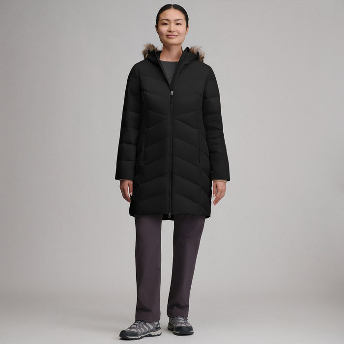 Women's Classic Down Parka-Black-5