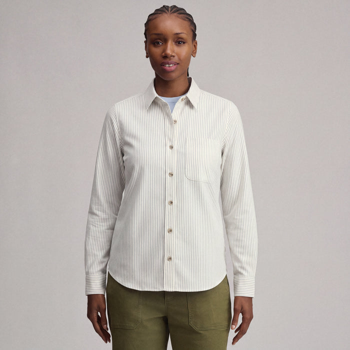 Women's Field Flex Flannel Shirt-Snow-1