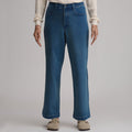 Women's High Waisted Wide-Leg Jean-Medium Denim-1
