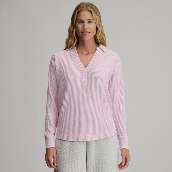 Women's Lounge Thermal Crew-Light Pink-5