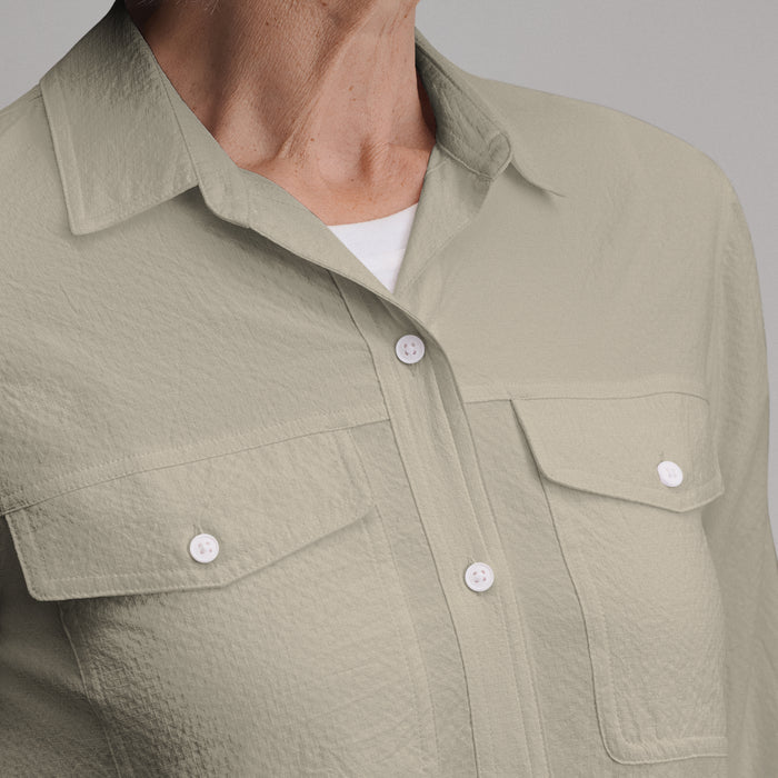 Women's Mountain 3.0 Long-Sleeve Shirt - Solid-Dusty Sage-3