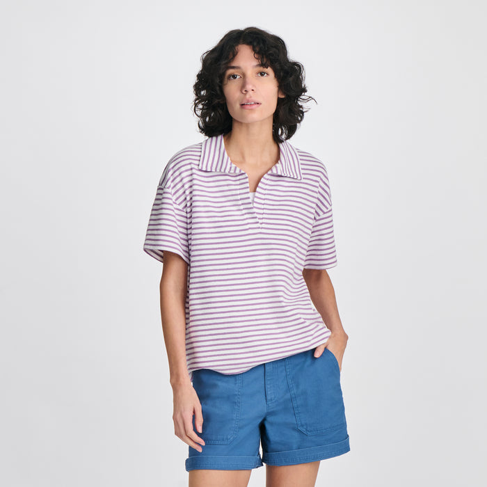 Women's Northport Textured SS Slub-Hydrgea-6