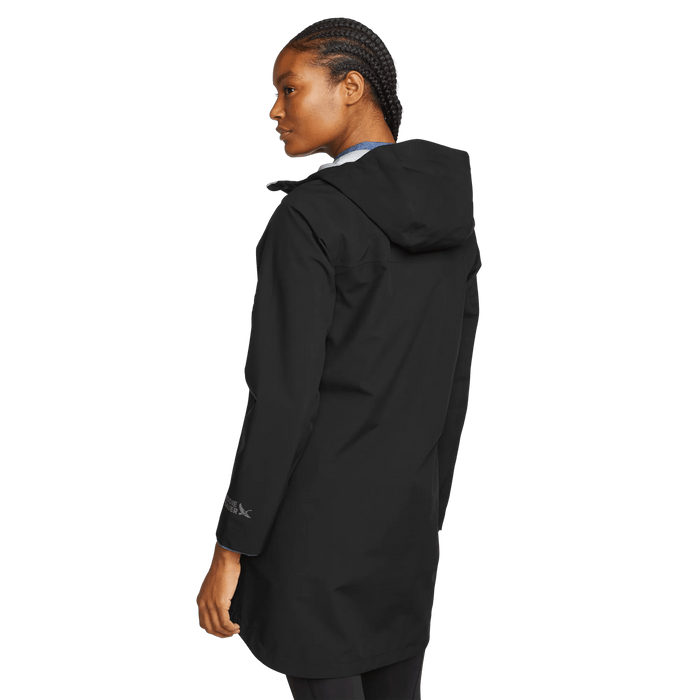 Women's Oscillate 3L Waterproof Trench Coat-Black-Regular-2