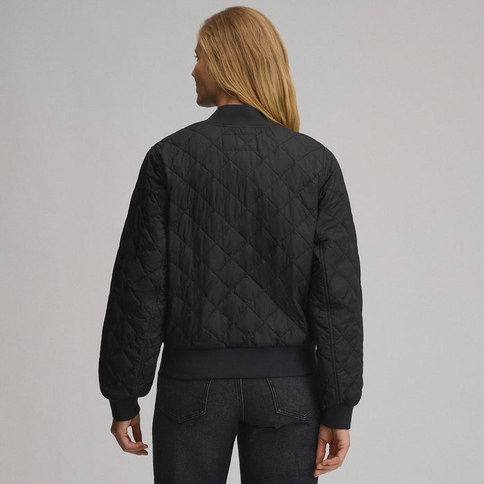 Quilted Bomber-Black-2