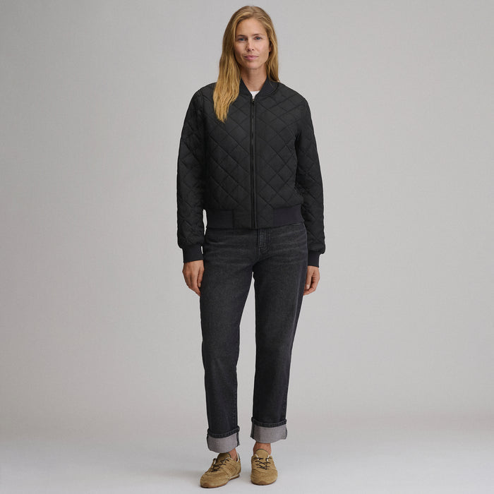 Quilted Bomber-Black-4
