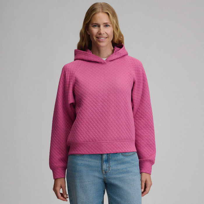 Women's Quilted Hoody-Dusty Rose-5