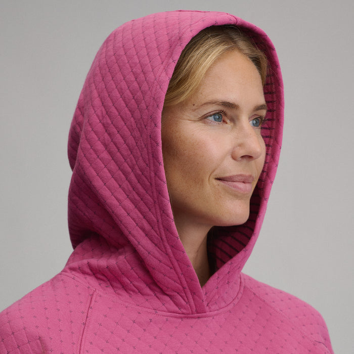 Women's Quilted Hoody-Dusty Rose-7