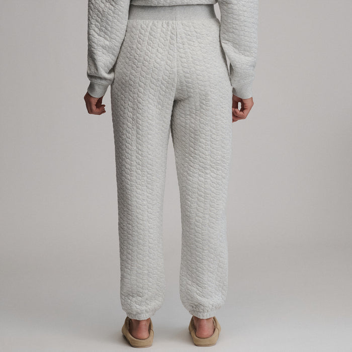 Women's Quilted Pants-Light Hthr Gray-6