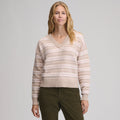 Signature Vneck Sweater Pattern-Rattan Heather-5