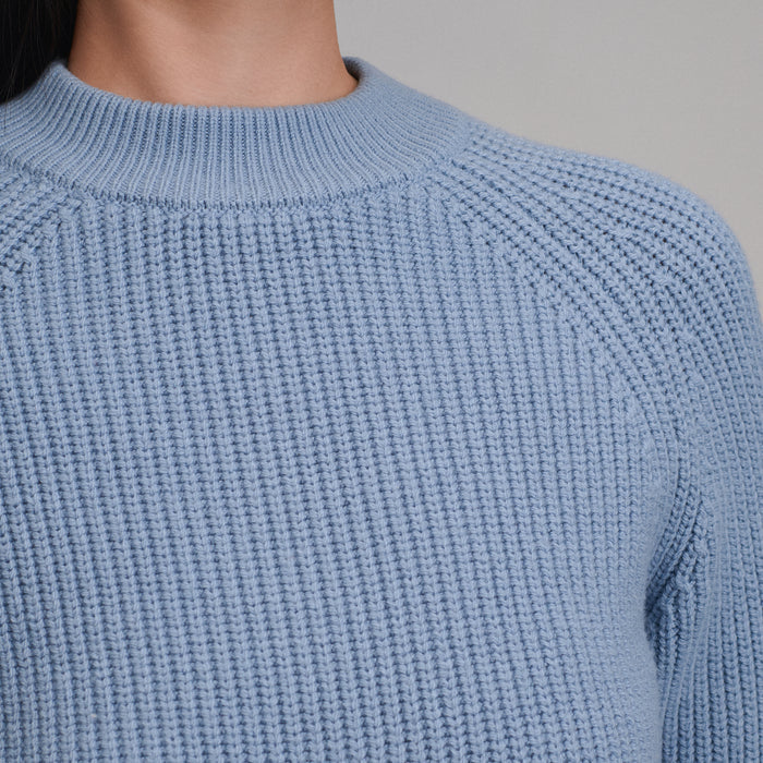 Women's Solid Mock-Neck Sweater -Cascade-3