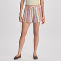 Women's Woven Cotton Slub Short-Ctlpe-1