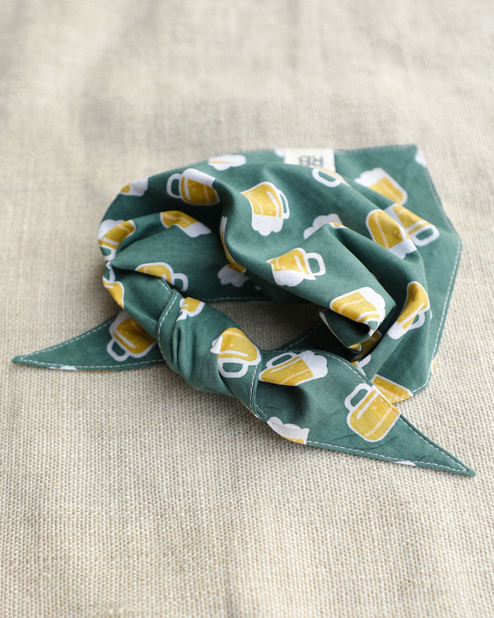 Green dog bandana – Yappy Hour Green Dog Bandana