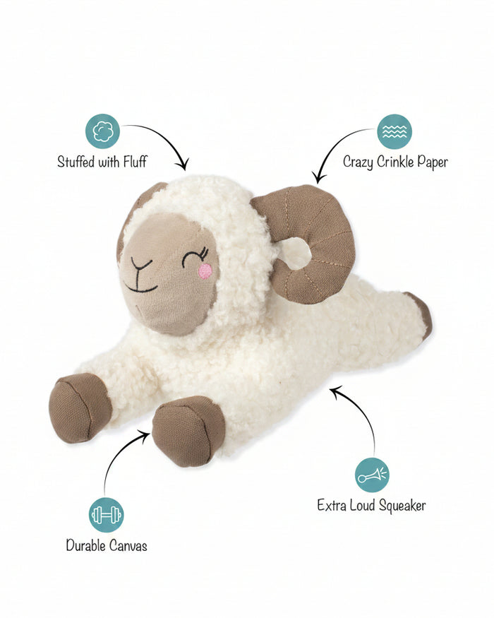 Soft fuzzy dog toy with durable stitching for everyday play sessions. Updated May 2026.